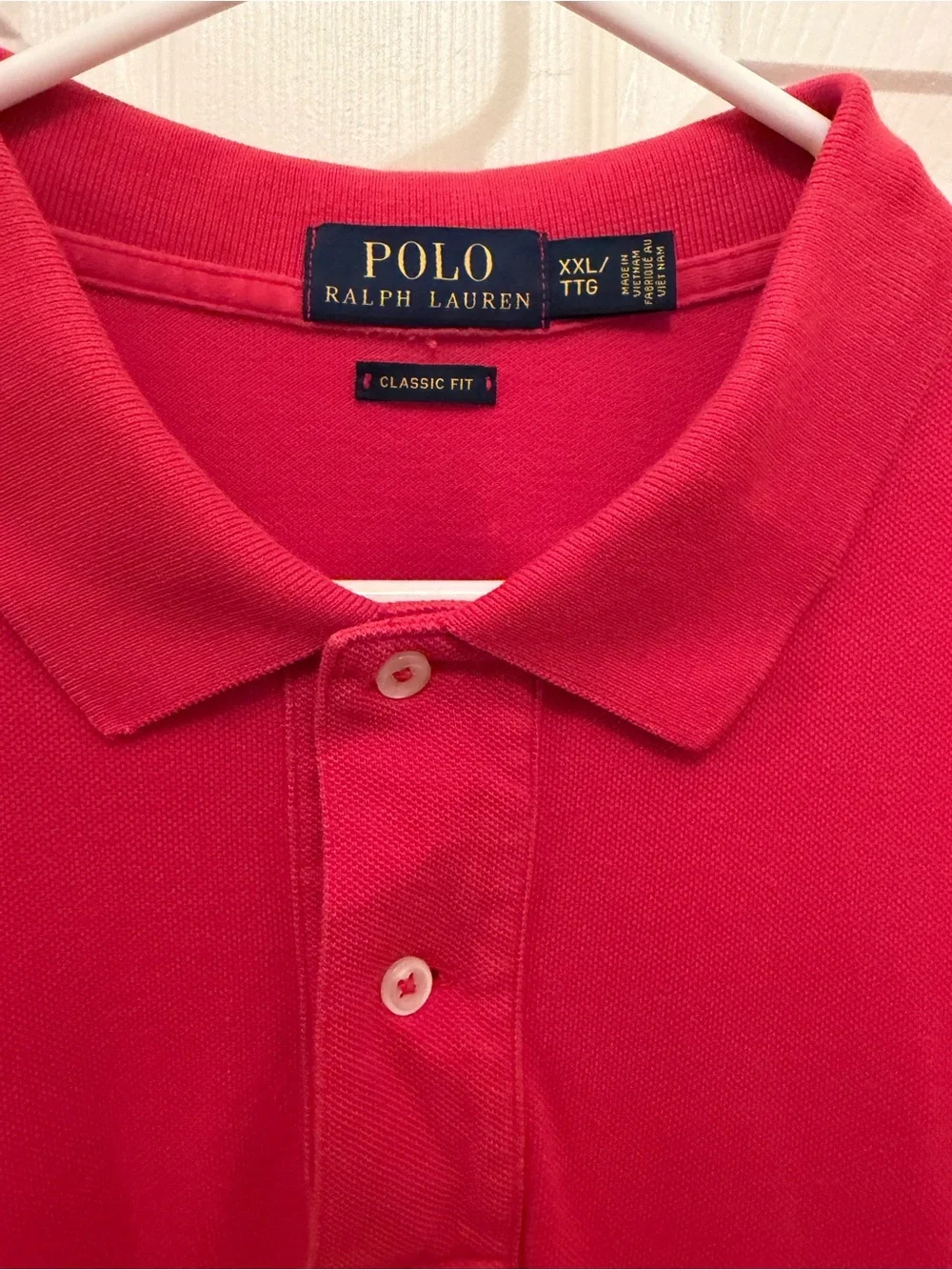 Ralph Lauren Red Polo Shirt with Embroidered Pony